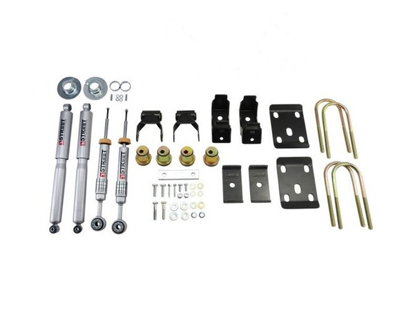 Belltech Lowering Kit With Street Performance Shocks, 3"-4" Front / 7" Rear :: 2014-2016.5 Silverado 1500 2WD Standard Cab, Short Bed