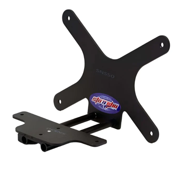 STO N SHO Quick-Release Front License Plate Bracket :: 2014-2019 C7 Corvette Stingray and Grand Sport w/o Ground Effects