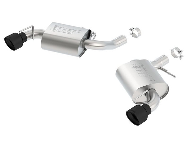 Borla S-Type Axle-Back Exhaust With Black Tips- Dual Tips (Non NPP) #11922CB :: 2016-2021 Camaro SS