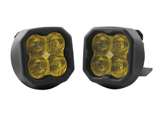 Diode Dynamics SS3 Sport LED Fog Light Kit, Yellow SAE/DOT Fog :: 2014-2015 GMC Sierra 1500