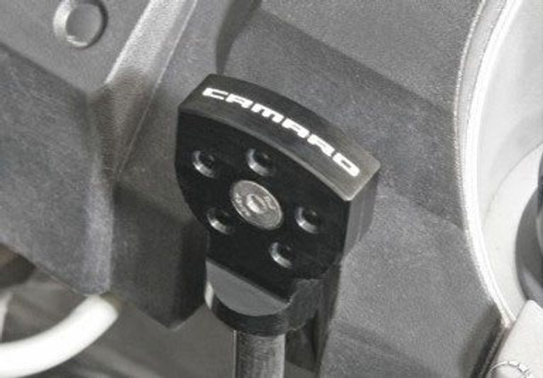Drake Muscle Cars Billet Aluminum Oil Dip Stick Handle Cover, Black :: 2010-2022 Camaro