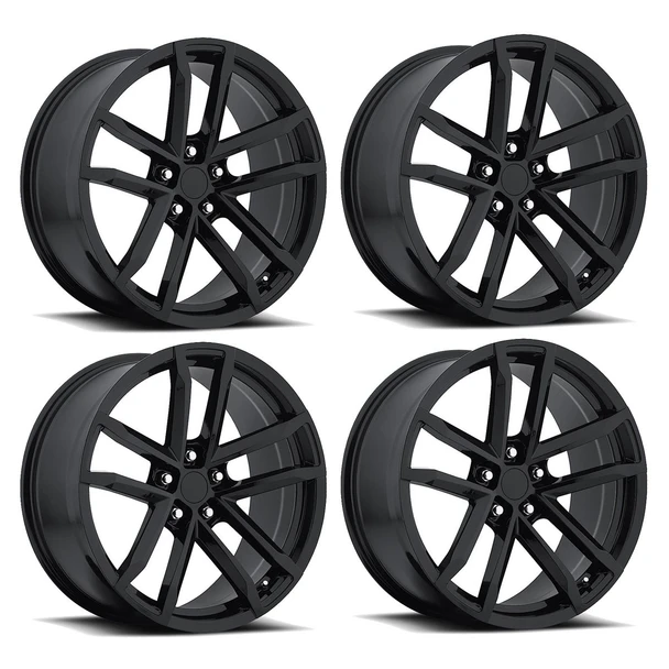 FR 41 ZL1 Replica Wheel Set, Gloss Black, 20x9 & 20x10 :: 2010-2024 Camaro