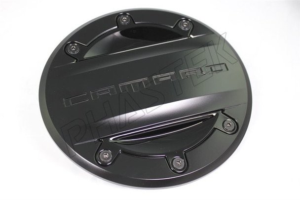 2016-2021 Camaro Custom Fuel Door GM Black