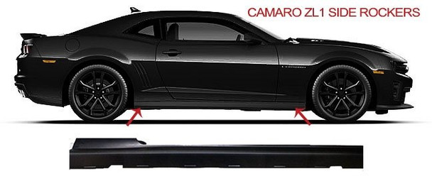 Chevrolet ZL1 Side Rockers - 2010-2015 Camaro