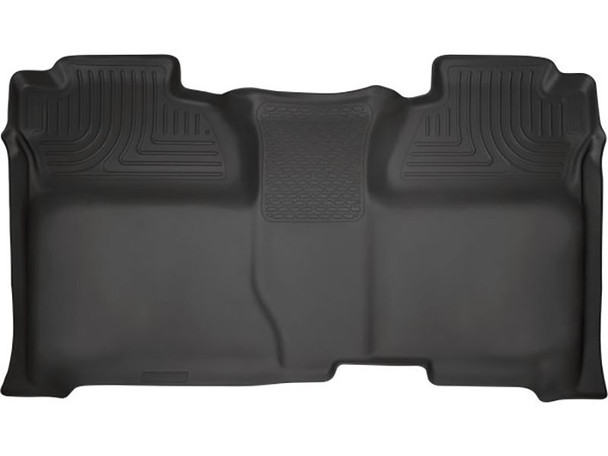 Husky Liners WeatherBeater 2nd Seat Floor Liners, Black :: 2014-2018 Silverado 1500 Crew Cab