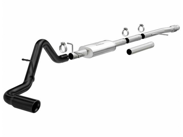 Magnaflow 3" Street Series Cat-Back Performance Exhaust System, Black Double Wall Angle Cut Tips, Single Passenger Side Exit :: 2019-2021 Silverado & GMC Sierra 1500 4.3L & 5.3L