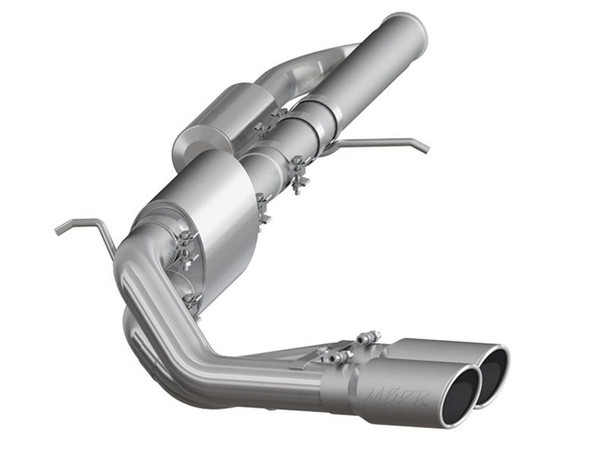 MBRP XP Series 3" Cat-Back Exhaust System w/ Pre-Axle Dual Exit, T409 Stainless Steel :: 2014-2018 Silverado 1500 4.3L, 5.3L