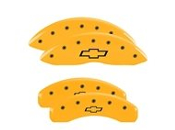 MGP Brake Caliper Covers Bowtie Logo, Set of 4, Yellow :: 2016-2022 Camaro SS