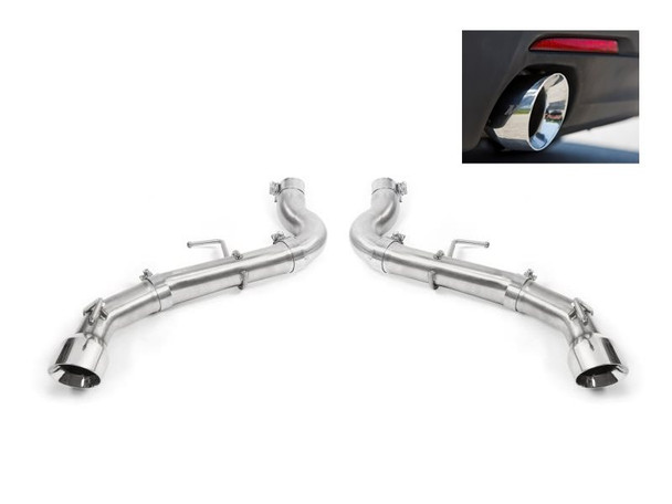 Mishimoto 3" Race Axle-Back Exhaust System, 4.5" Dual Polished Tips :: 2016-2021 Camaro 2.0T