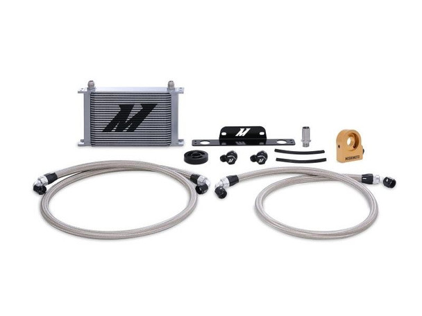 Mishimoto Engine Oil Cooler Kit, Silver w/Thermostatic Plate :: 2010-2015 Camaro SS