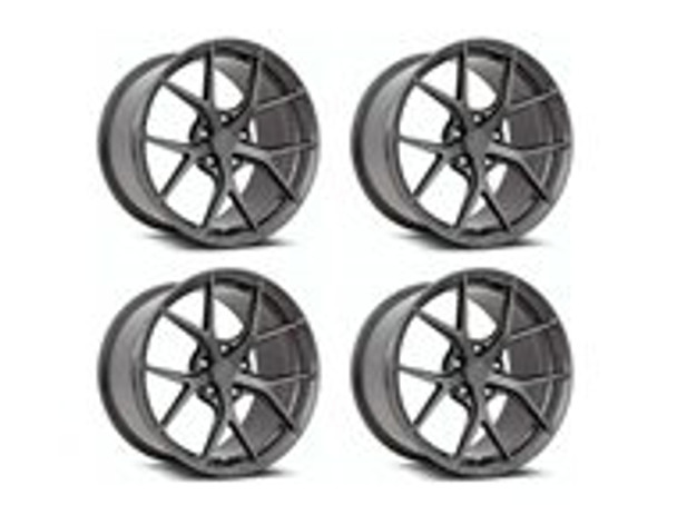 MRR FS06 Flow Forged Wheel Set, 19x8.5" +38 & 20x11" +48, Gloss Gunmetal :: 2020-2022 C8 Corvette