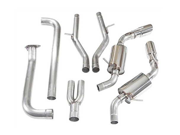 MRT 3" Version 2 Cat-Back Exhaust, 4" Dual Polished Tips :: 2016, 2017, 2018, 2019, 2020, 2021, 2022, 2023 Camaro 2.0L 4-Cyl