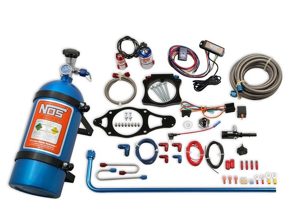 NOS Wet Nitrous Plate System w/Progressive Controller, 10LB Blue Bottle :: 2014-2019 C7 Corvette