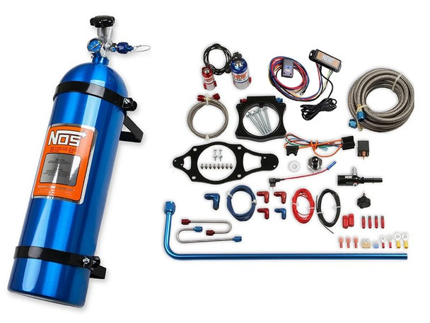 NOS Wet Nitrous Plate System w/Progressive Controller, 15LB Blue Bottle :: 2014-2019 C7 Corvette