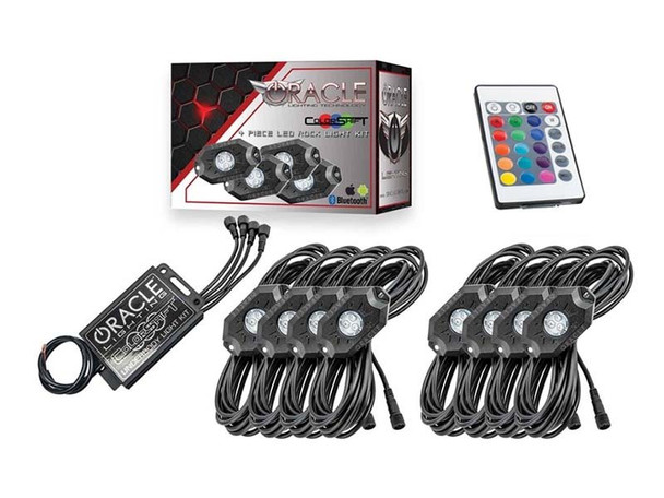 Oracle ColorSHIFT Bluetooth Underbody Wheel Well Rock Light Kit w/ Wireless Controller, Set of 8