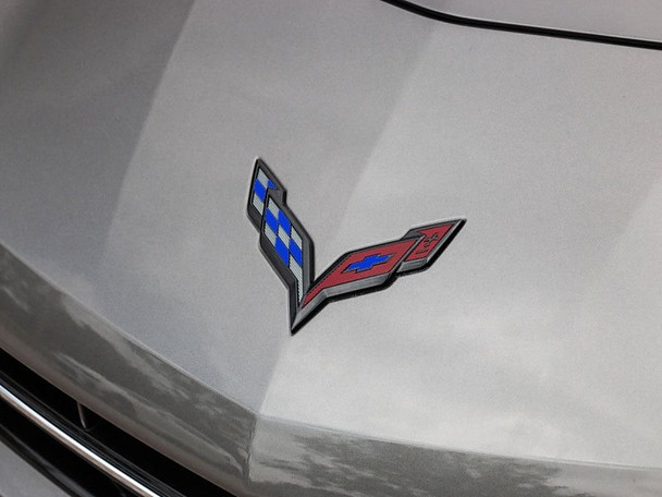 Phastek Emblem Overlay Vinyl, Front and Rear :: 2014-2019 C7 Corvette