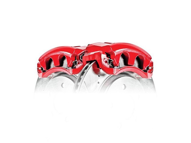 2010-2015 Camaro SS Powerstop Front Brake Calipers, Red Powder Coated