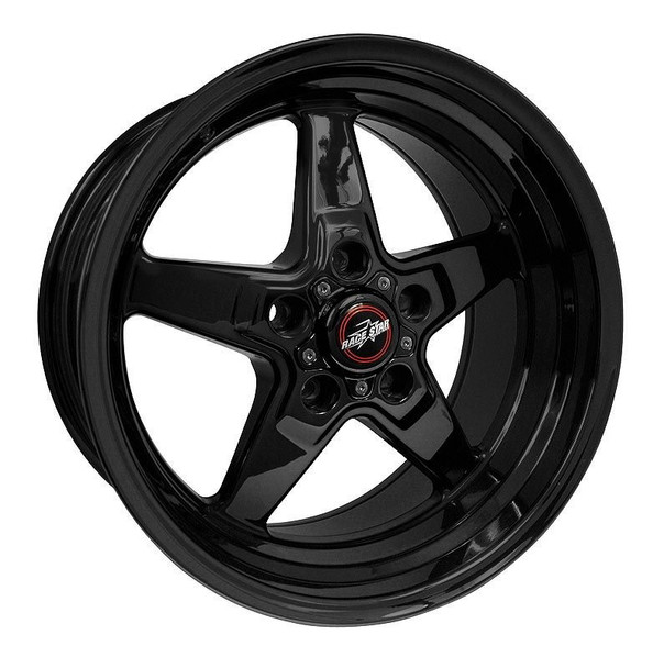 Race Star 92 Drag Star Rear Wheel, 17x10.5", Gloss Black :: 2010-2022 Camaro Non-Z28