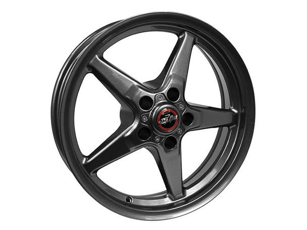 Race Star 92 Drag Star Front Wheel, 17x4.5", Metallic Gray :: 2010-2021 Camaro I4, V6, & SS