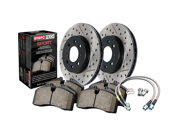 StopTech Sport Disc Brake Upgrade Kit, Cross Drilled & Slotted, Rear :: 2010-2015 Camaro SS