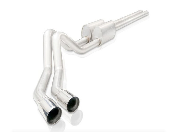 Stainless Works Legend 3" Cat-Back Dual Exhaust System, Performance Connect, Exits Behind Rear Tire :: 2019-2021 Silverado 1500 5.3L, 6.2L