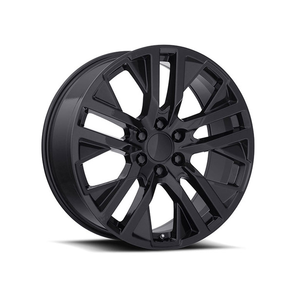 Factory Reproductions FR 96 CarbonPro Replica Wheel, Gloss Black, 20x9 :: 2014-2024 Silverado & GMC Sierra 1500