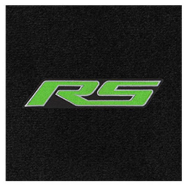 Lloyd 4pc Ultimat Front Floor Mats, Black Mats w/ Green RS Logo :: 2010-2015 Camaro