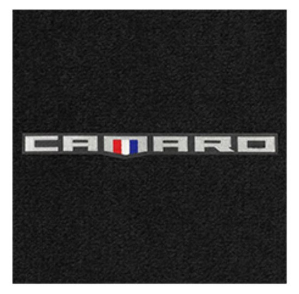 Lloyd 4pc Front Ultimat Floor Mats, Black Mats w/ Camaro 45th Anniversary Logo :: 2016-2023 Camaro