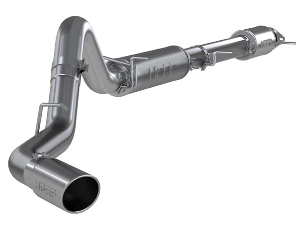 MBRP Armor Lite 4" Cat Back Exhaust System w/ 5" Single Polished Tip, Single Side Exit :: 2020-2023 Silverado 2500HD, 3500HD V8 6.6L