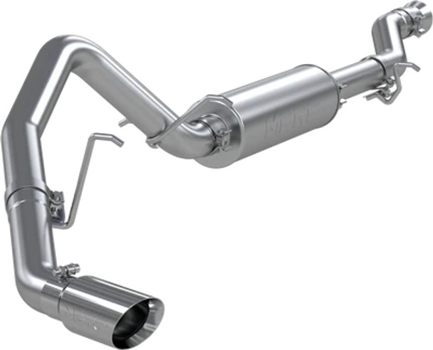 MBRP Armor Pro 3" Cat-Back Exhaust System w/ 4" Single Polished Tip, Single Side Exit ::  2015-2020 Chevrolet Tahoe, Chevrolet Suburban, Cadillac Escalade, Escalade ESV, GMC Yukon, Yukon XL