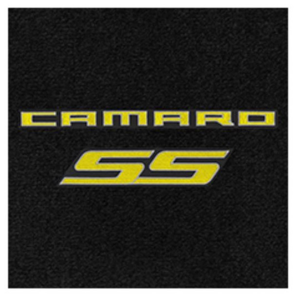 Lloyd Ultimat Trunk Mat, Black Mat w/ Yellow Camaro SS Logo :: 2010-2015 Camaro