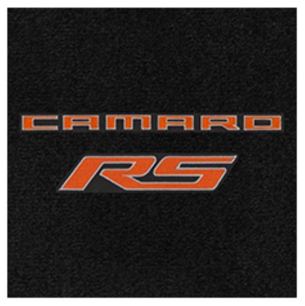 Lloyd Ultimat Trunk Mat, Black Mat w/ Orange Camaro RS Logo :: 2010-2015 Camaro