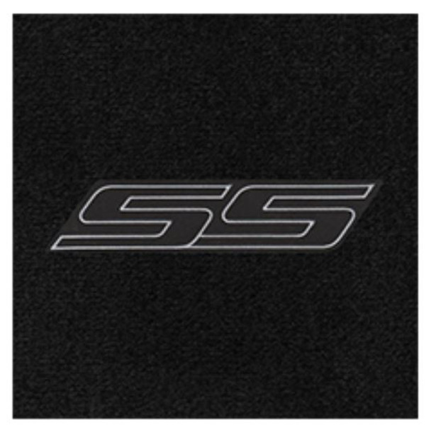 Lloyd Ultimat Trunk Mat, Black Mat w/ Black SS Logo :: 2016-2023 Camaro Coupe