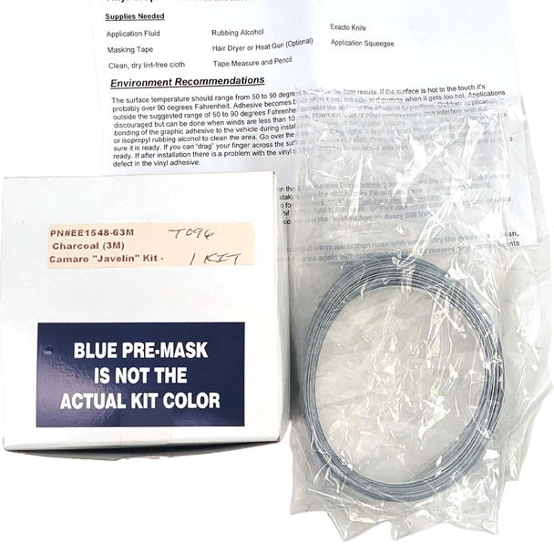 EAGLE ENTERPRISES JAVELIN VINYL GRAPHIC, 3M Charcoal :: 2010-2015 Camaro - Open Box