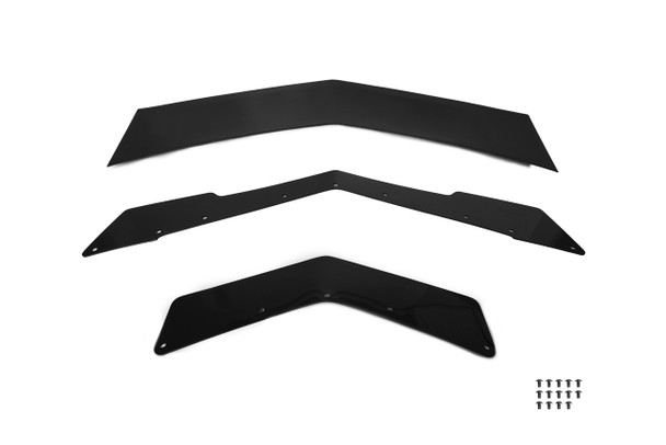 EOS Boomerang Style Rear Spoiler w/Wickerbill, Unpainted :: 2008-2013 Cadillac CTS Coupe