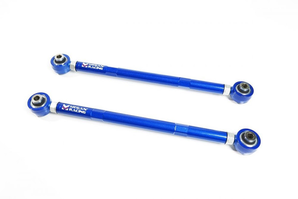 Megan Racing Adjustable Toe Rods, Blue :: 2016-2023 Camaro