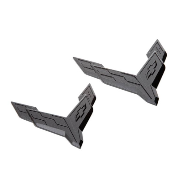 Chevrolet Dark Stealth Flag Emblem, Front & Rear :: 2023-2024 C8 Corvette Z06