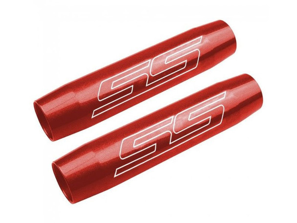 American Brother Designs Trunk Shock Rod Covers, SS Logo :: 2010-2015 Camaro SS - Clearance