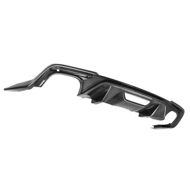 Anderson Composites Type-OE Rear Valance, Carbon Fiber :: 2018-2023 Ford Mustang w/ Quad Tip Exhaust
