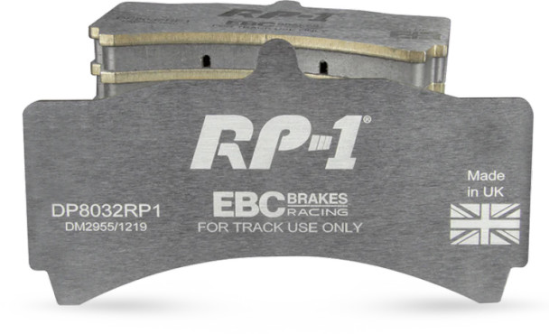 EBC Racing RP-1 Front Brake Pads :: 2015-2023 Ford Mustang EcoBoost