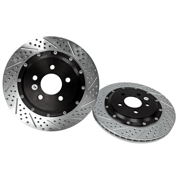 Baer EradiSpeed+ Front Drilled & Slotted Rotors :: 2015-2023 Ford Mustang GT w/Std Brake & EcoBoost w/Performance Pkg (4-Piston Caliper)