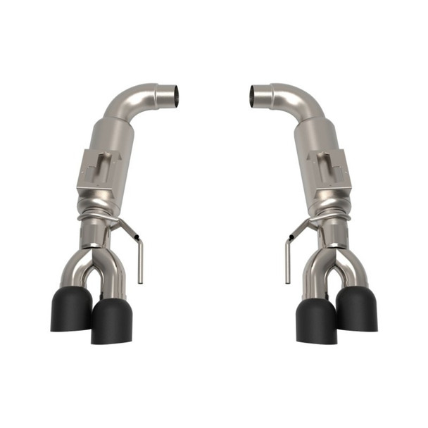 Kooks 3" Axle-Back Exhaust w/ 4" Quad Black Tips :: 2018-2023 Ford Mustang GT
