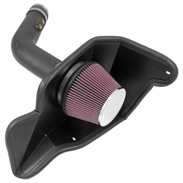 K&N F/I Performance Intake Kit, Oiled :: 2015-2017 Ford Mustang V6