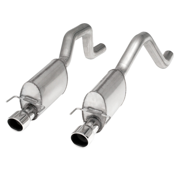 Stainless Works S-Tube Axle-Back Exhaust w/ 4" Dual Polished Tips :: 2006-2013 Corvette Z06