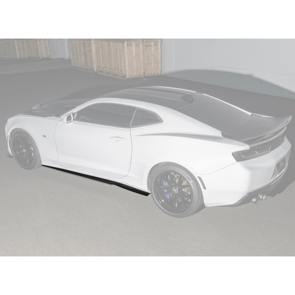 6th Gen Camaro T6 Performance Side Skirts, Gloss Black :: 2016-2024 Camaro Non-ZL1