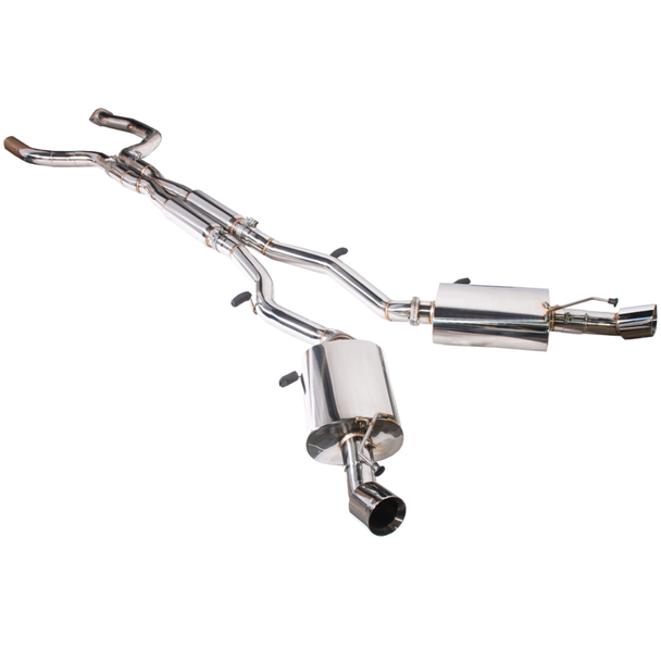 6th Gen Camaro Cat-Back Exhaust w/ Dual 4" Polished Tips :: 2016-2024 Camaro SS & LT1 Coupe