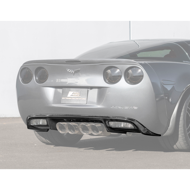 C6 Corvette Rear Bumper Diffuser, Carbon Fiber :: 2005-2013 Corvette