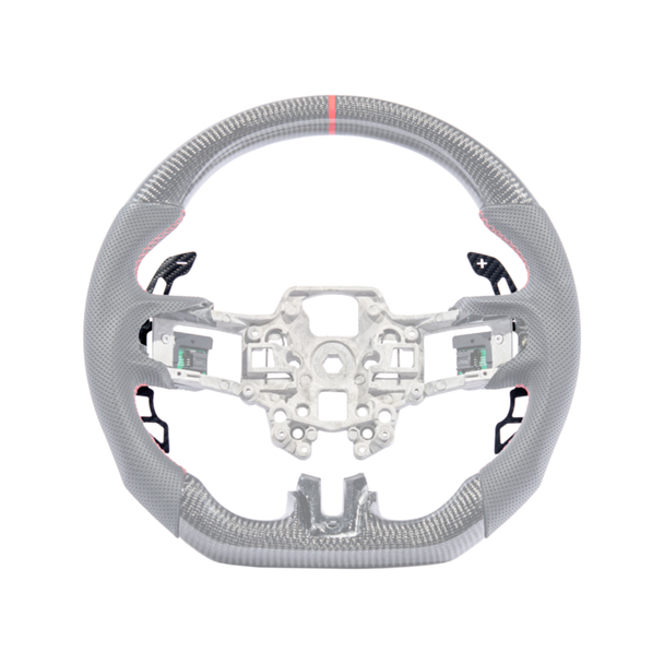 S550 Mustang Steering Wheel Magnetic Paddle Shifters, Carbon Fiber :: 2015-2023 Ford Mustang