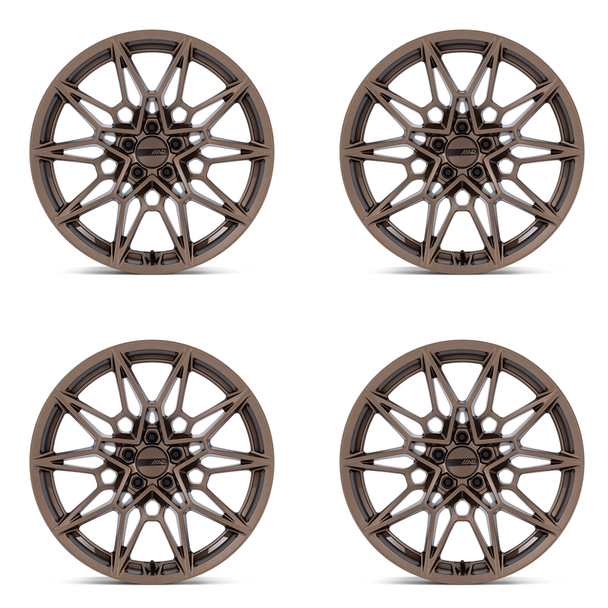American Racing AR955 Stampede Wheel Set, Matte Bronze, 20x10/20x11 :: 2015-2026 Ford Mustang
