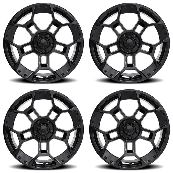 FR 701F  GT-D Replica Wheel Set, Gloss Black, 19x10 +35 :: 2015-2026 Mustang